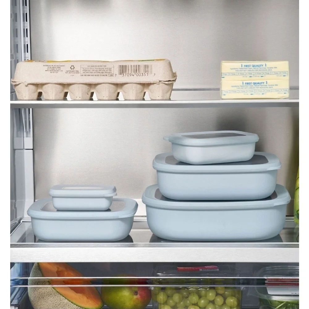 Members Mark ECO FRIENDLY 10 PC Nested Food Storage Set Recycled Blue BPA Free